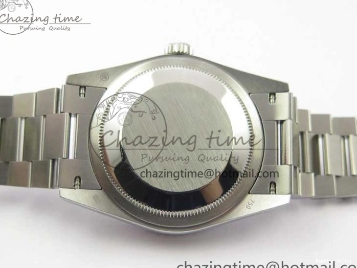 0415 TopPick Day-Date 36 SS 128239 Bp Maker Best Edition Black Dial Crystral Markers on President Bracelet 3149